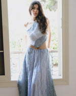 Lace Blue Skirt