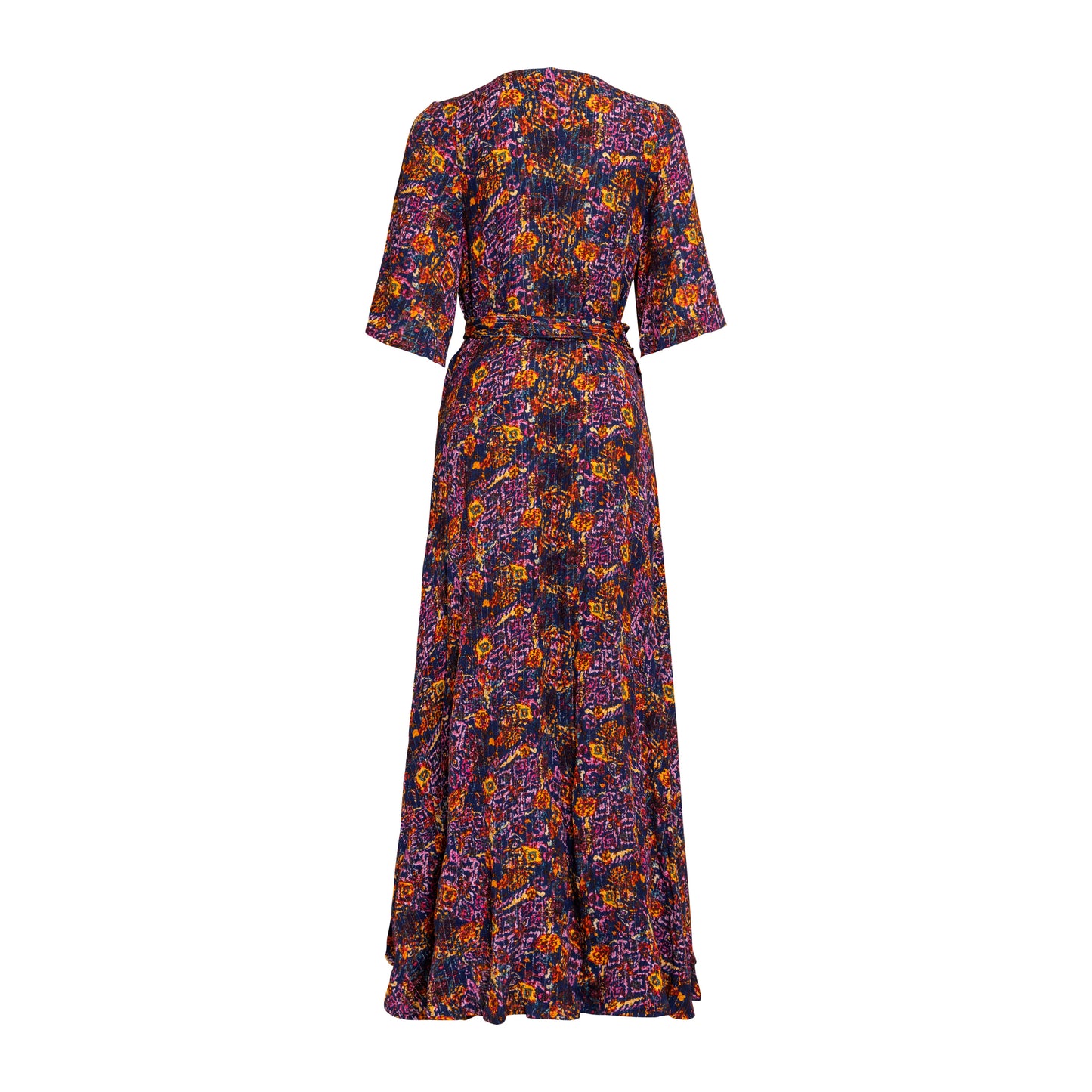 Dalia Navy Wrap Dress