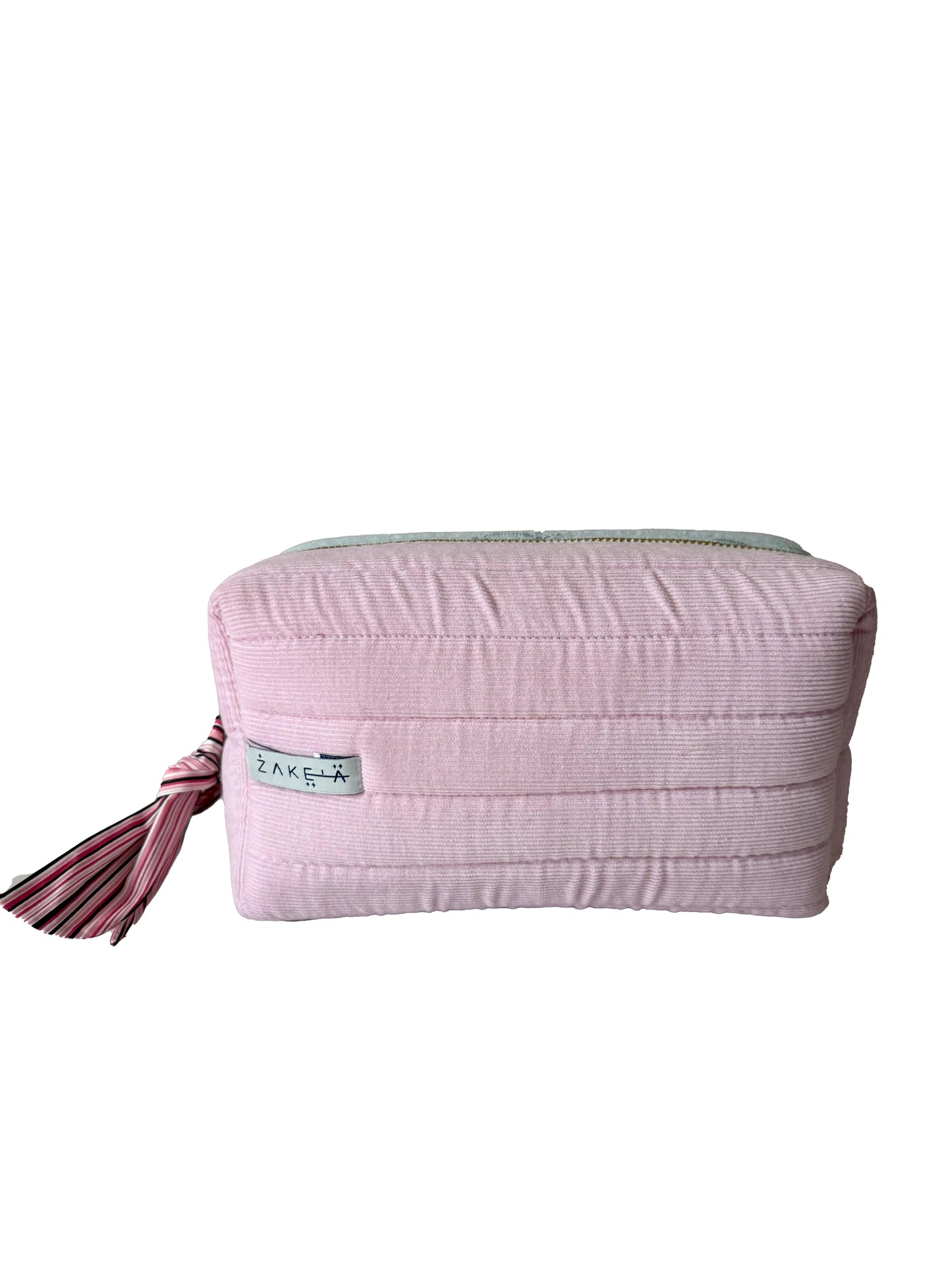 Make Up Bag Large Pink and Light Blue