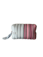 Make Up Bag Large Light Blue and Stripes